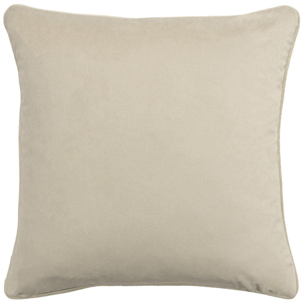 Paoletti Avenue Ivory Velvet Jacquard Cushion Image 3