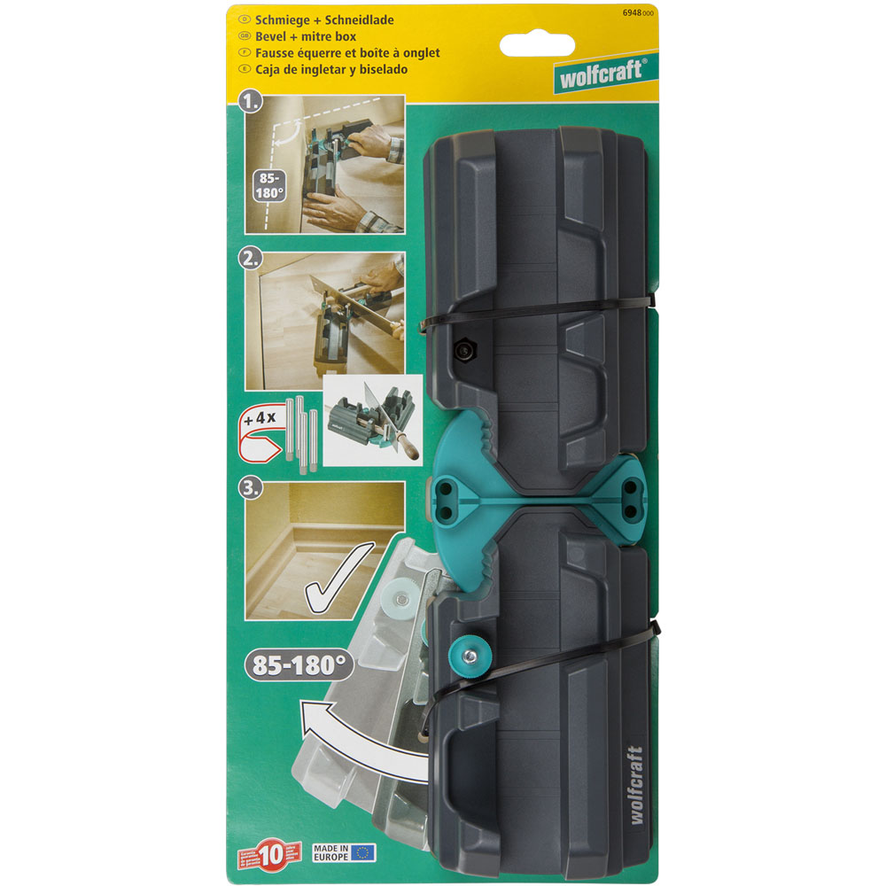 Wolfcraft R211486 2 in 1 Bevel and Mitre Box 70mm Image 7
