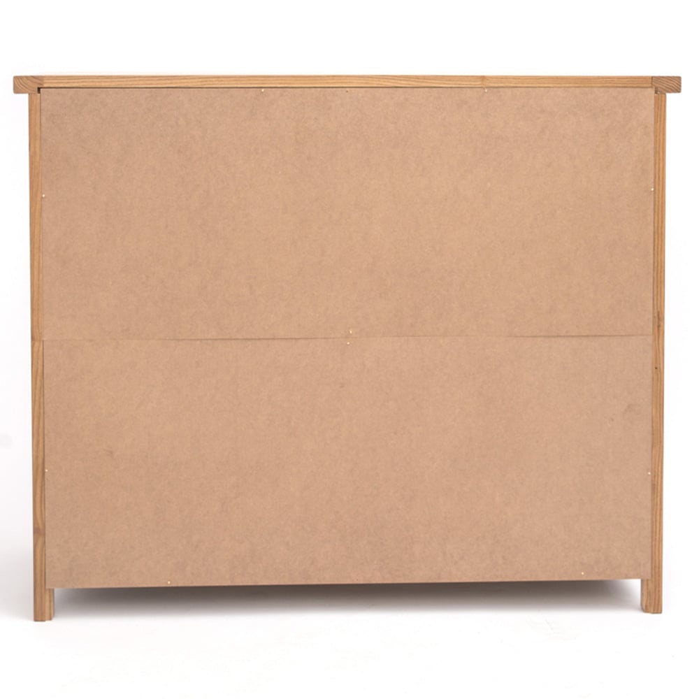 Cabinet Bits Trivento 6 Drawer Brown Chrome Knob Chest of Drawers Image 7