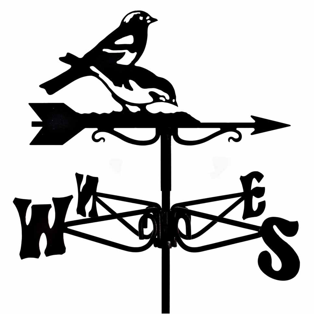 Espira Chaffinches Black Mini Weathervane Image 1