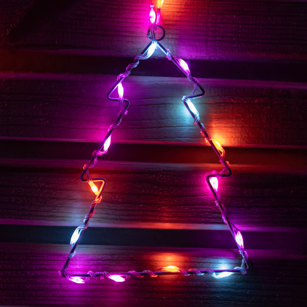 Premier FlexiBrights 258 Multicolour LED Christmas Tree Curtain Light 1.2 x 1.2m Image 4
