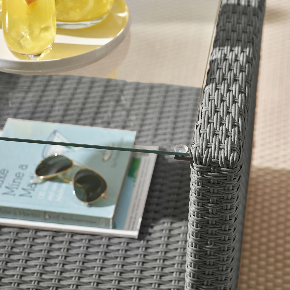 Furniturebox Tucson Grey Rattan 4 Seater Outdoor Sofa Set Image 6