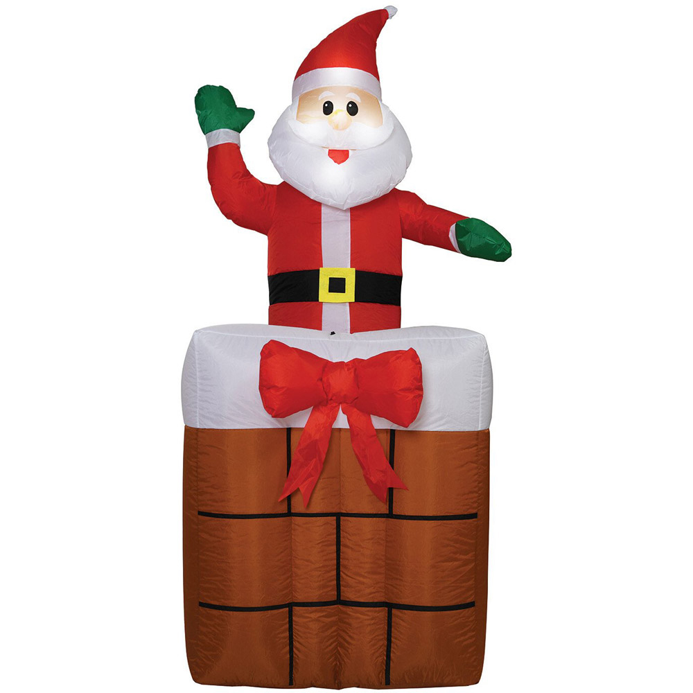 Chimney Santa Inflatable 6ft Image 2