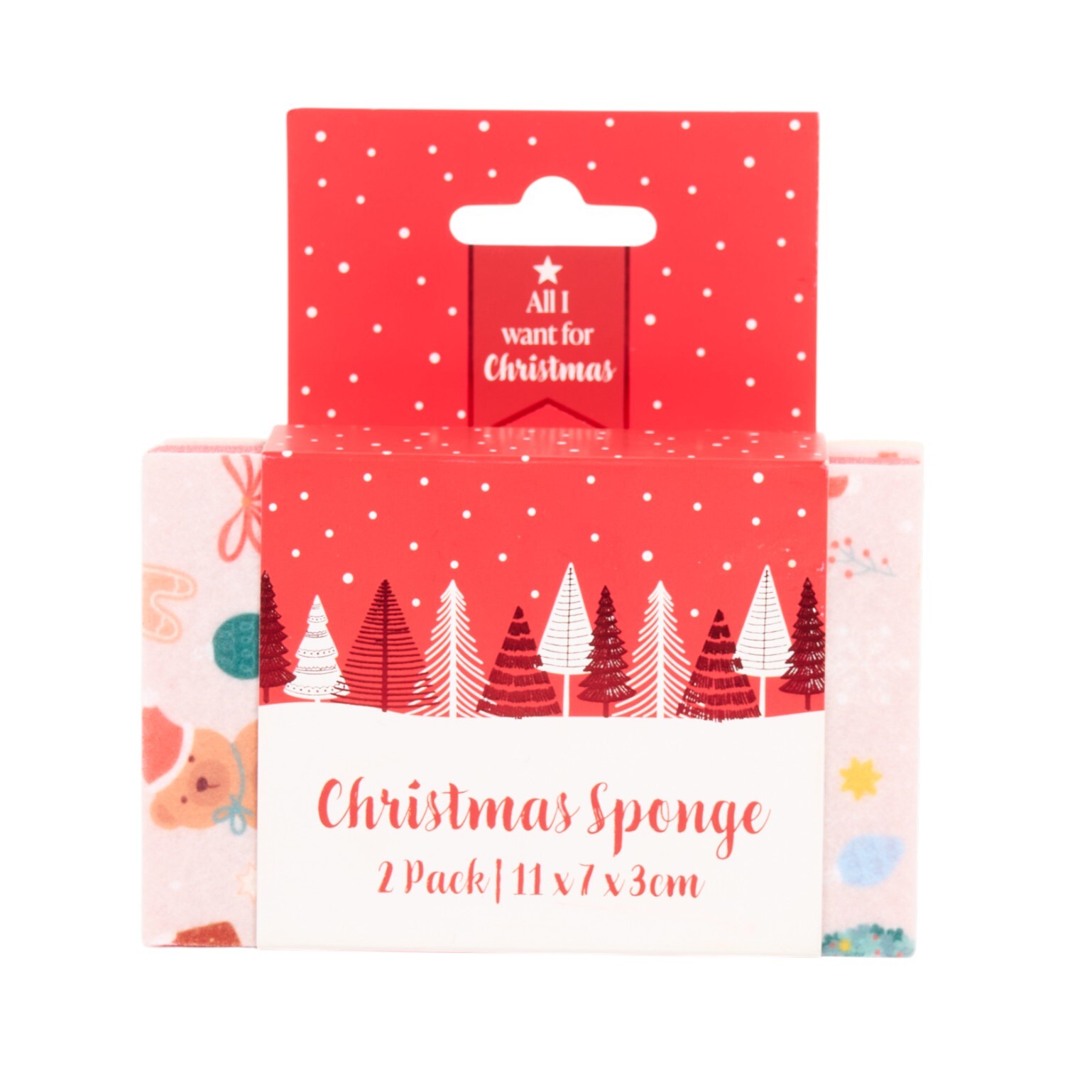 Pack of 2 Cosy Christmas Sponges Image 4