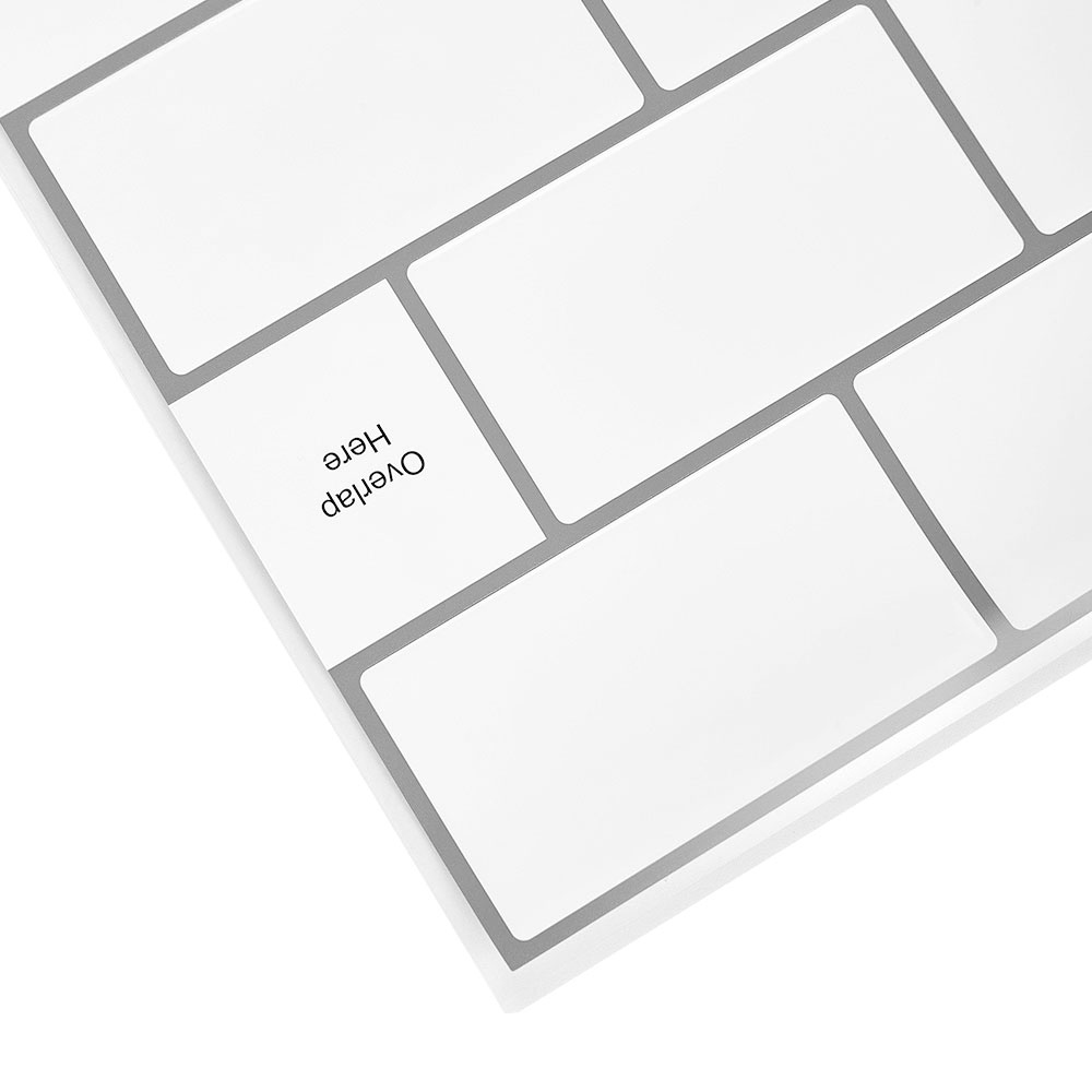 Living and Home Lattice White and Black Peel and Stick Wallpaper Tile 10 Pack Image 6