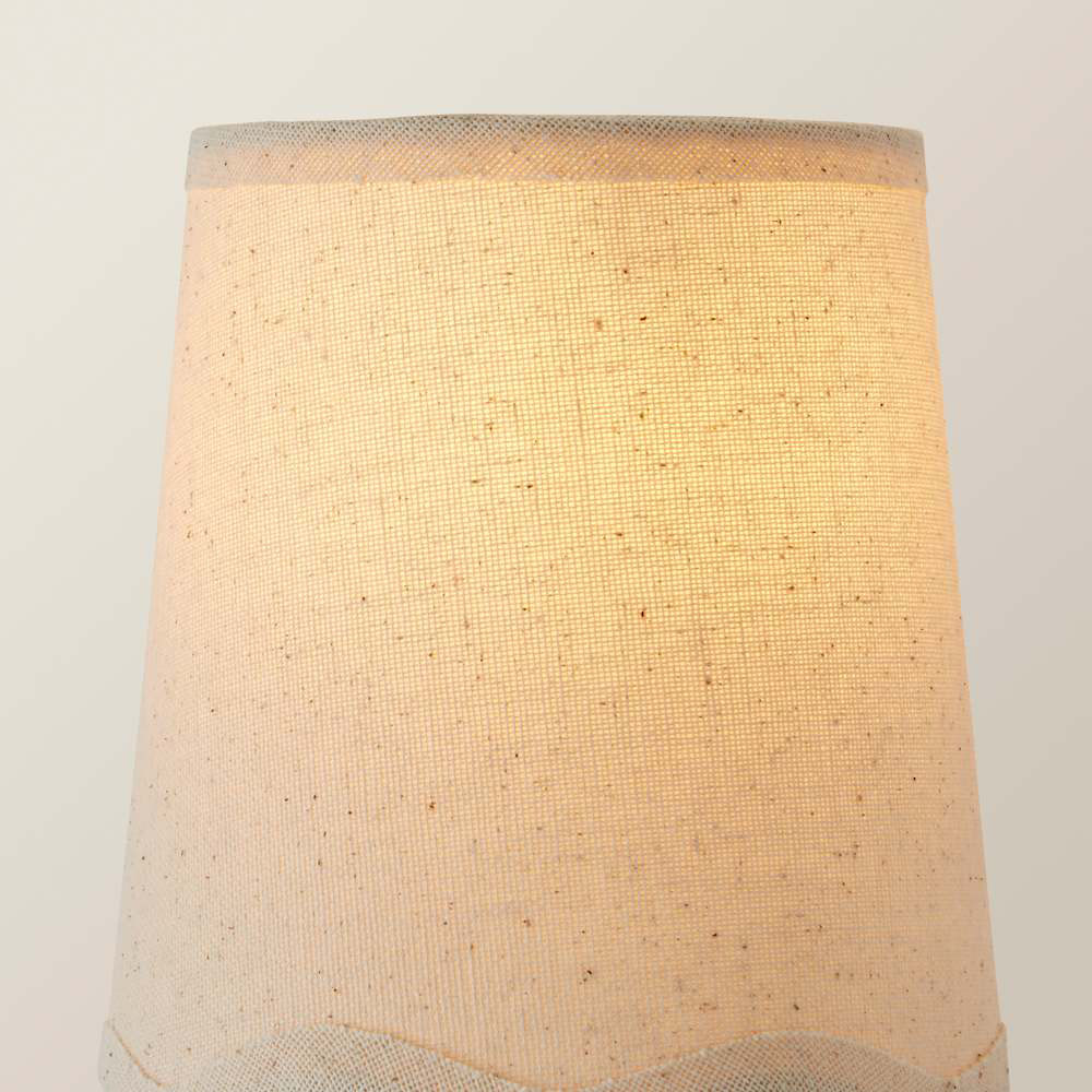 ValueLights Mabel Natural Linen Scallop Edge Extra Small Lamp Shade Image 6