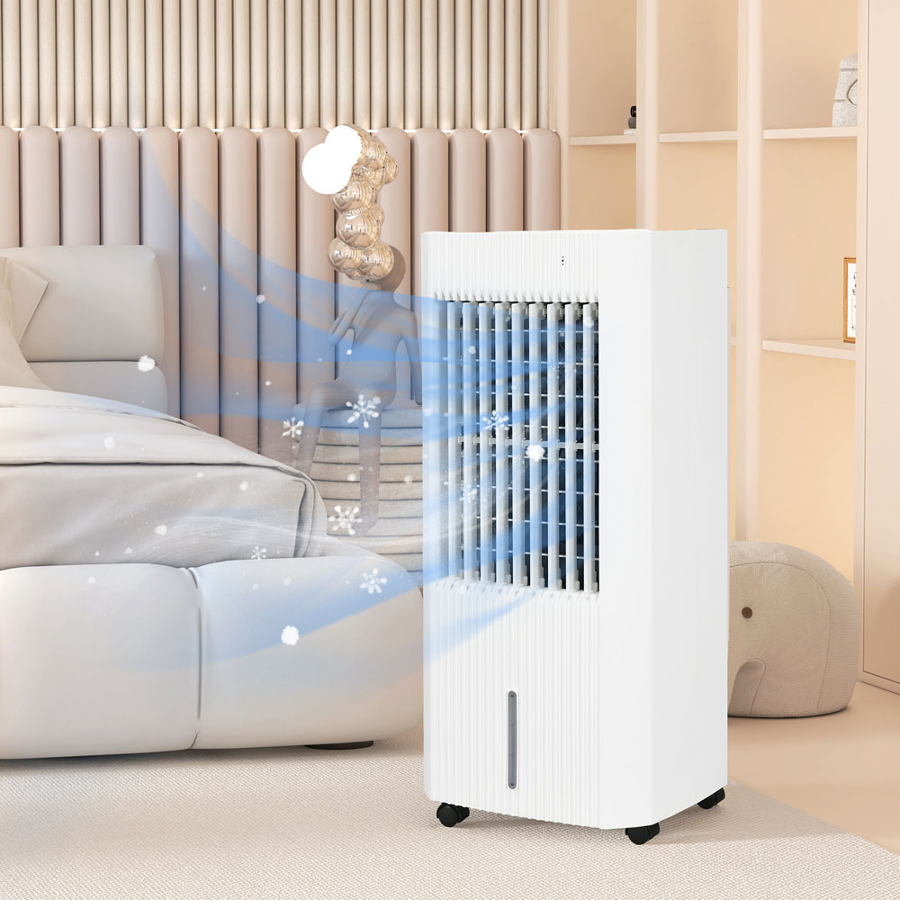 HOMCOM White Portable Air Cooler with Humidifier Image 2