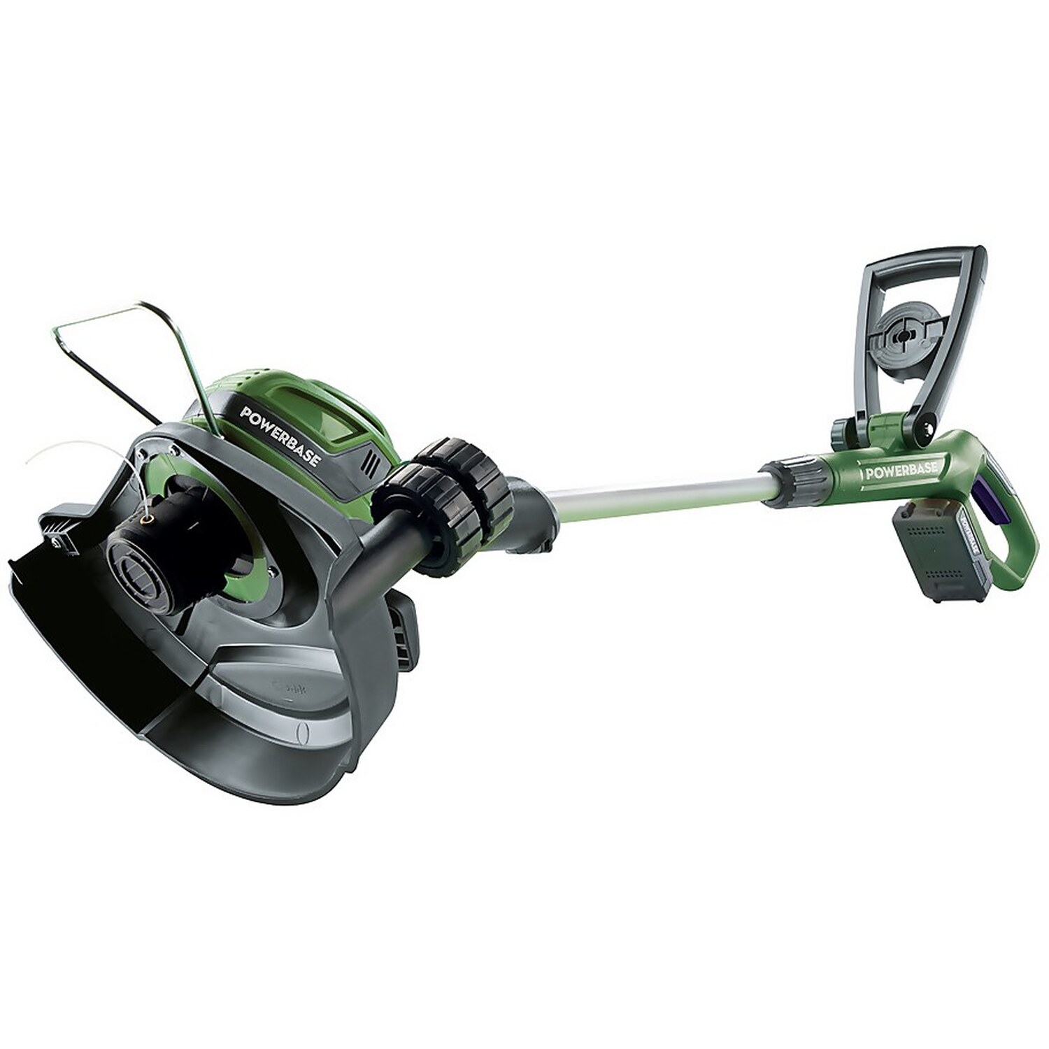 Powerbase 20V Cordless Grass Trimmer 30cm - Green Image 1