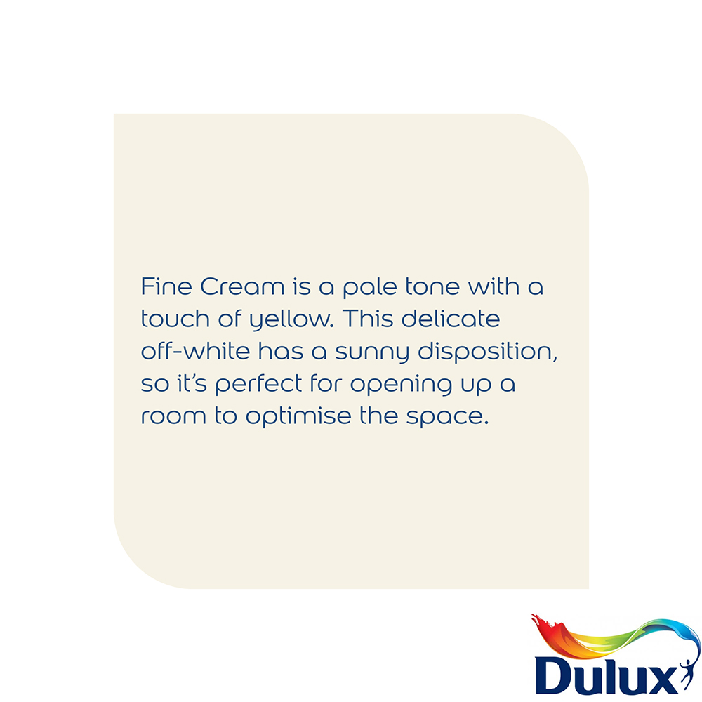 Dulux Fine Cream Walls and Ceilings Matt Emulsion Paint 5L Image 7