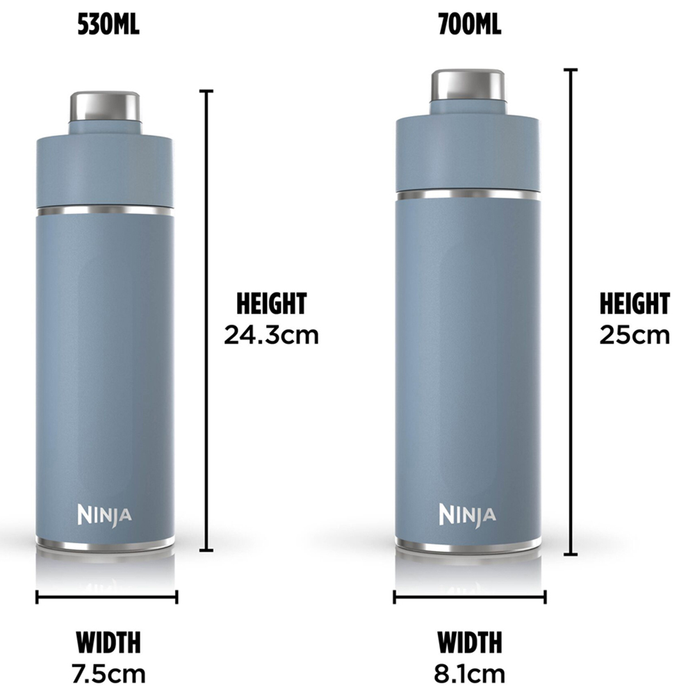 Ninja Thirsti Blue Travel Bottle 530ml Image 9
