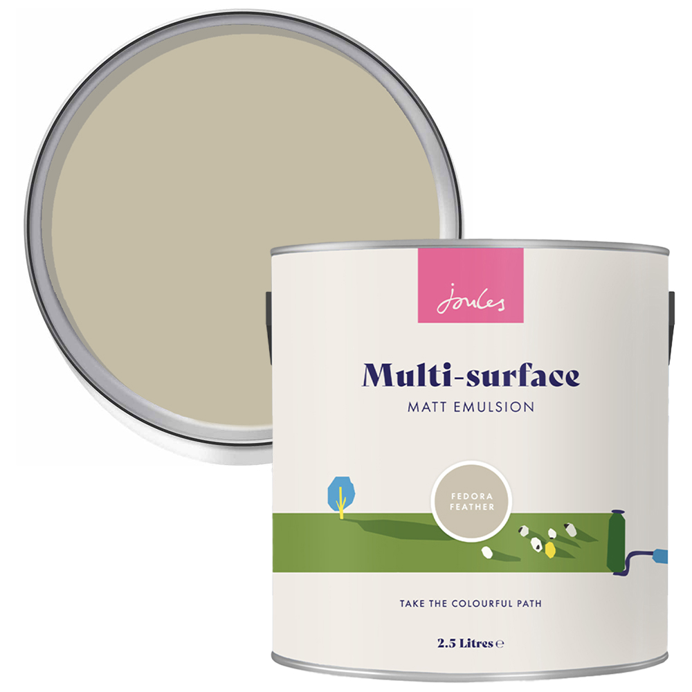 Joules Multi Surface Fedora Feather Matt Emulsion Paint 2.5L Image 1