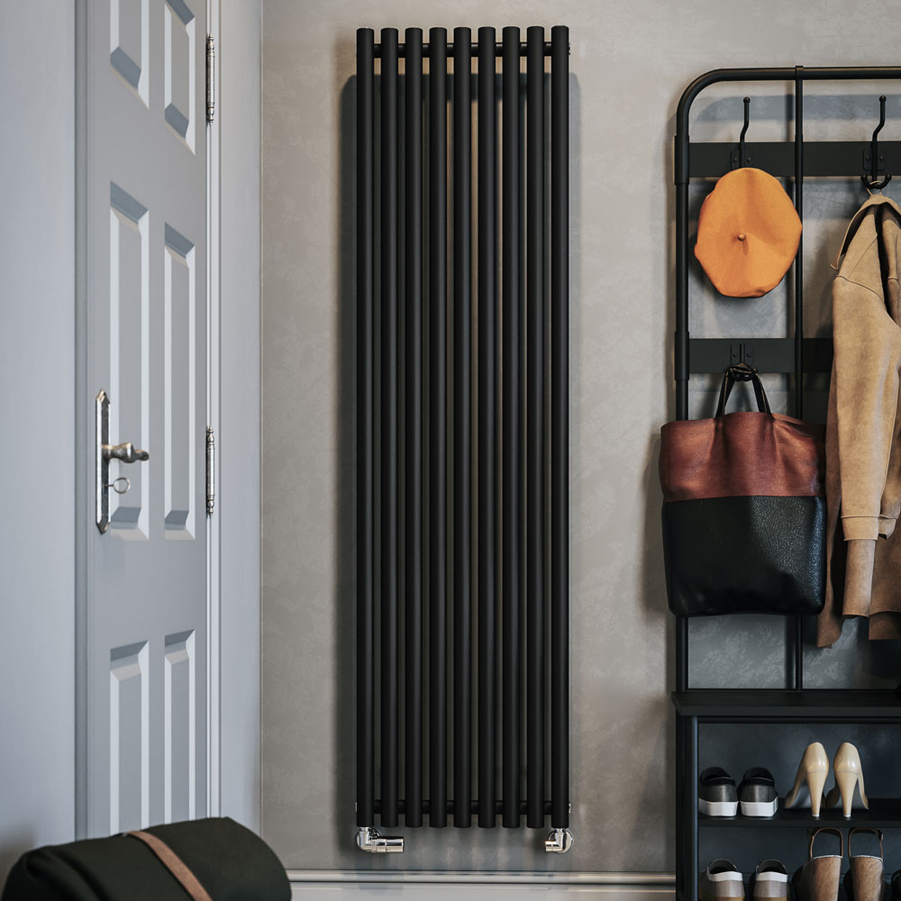 Terma Rolo Room 3516 BTU Heban Black Radiator 1800 x 480mm Image 2