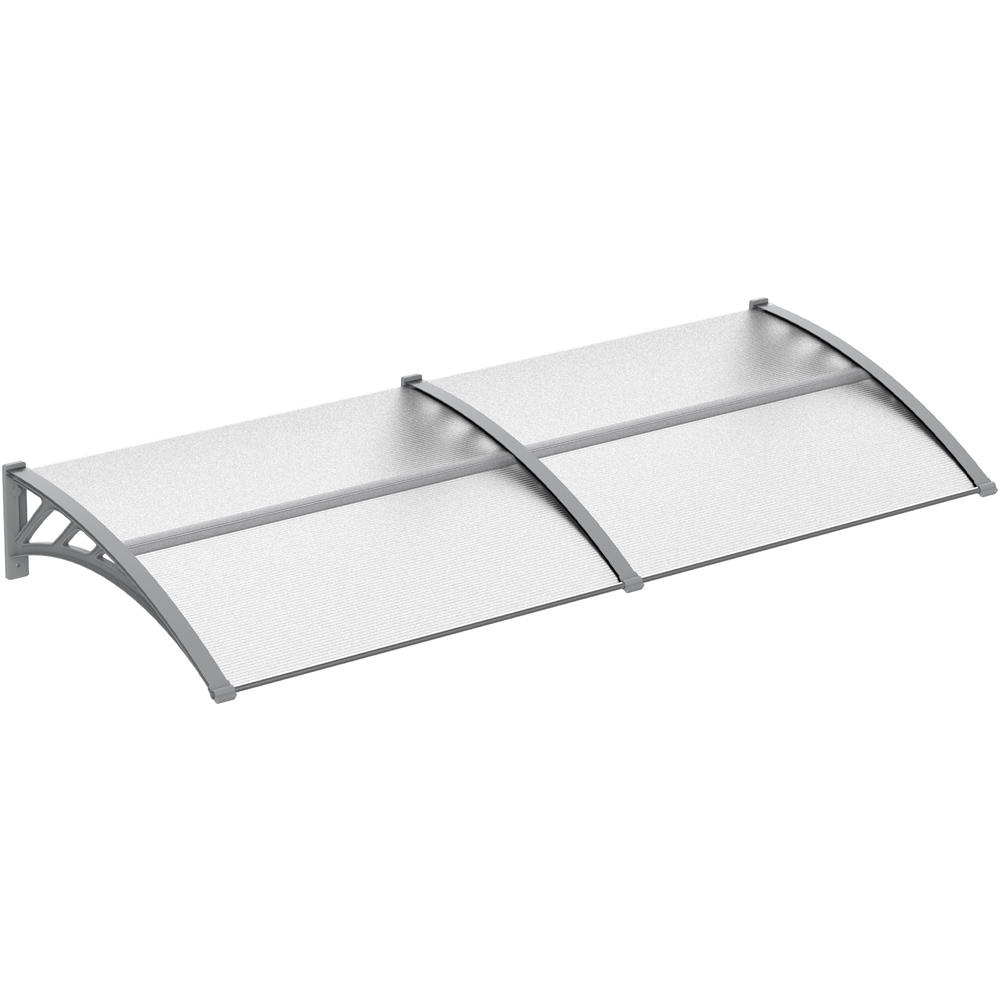 Outsunny Clear Outdoor Door Canopy Awning 1.96 x 0.75m Image 2