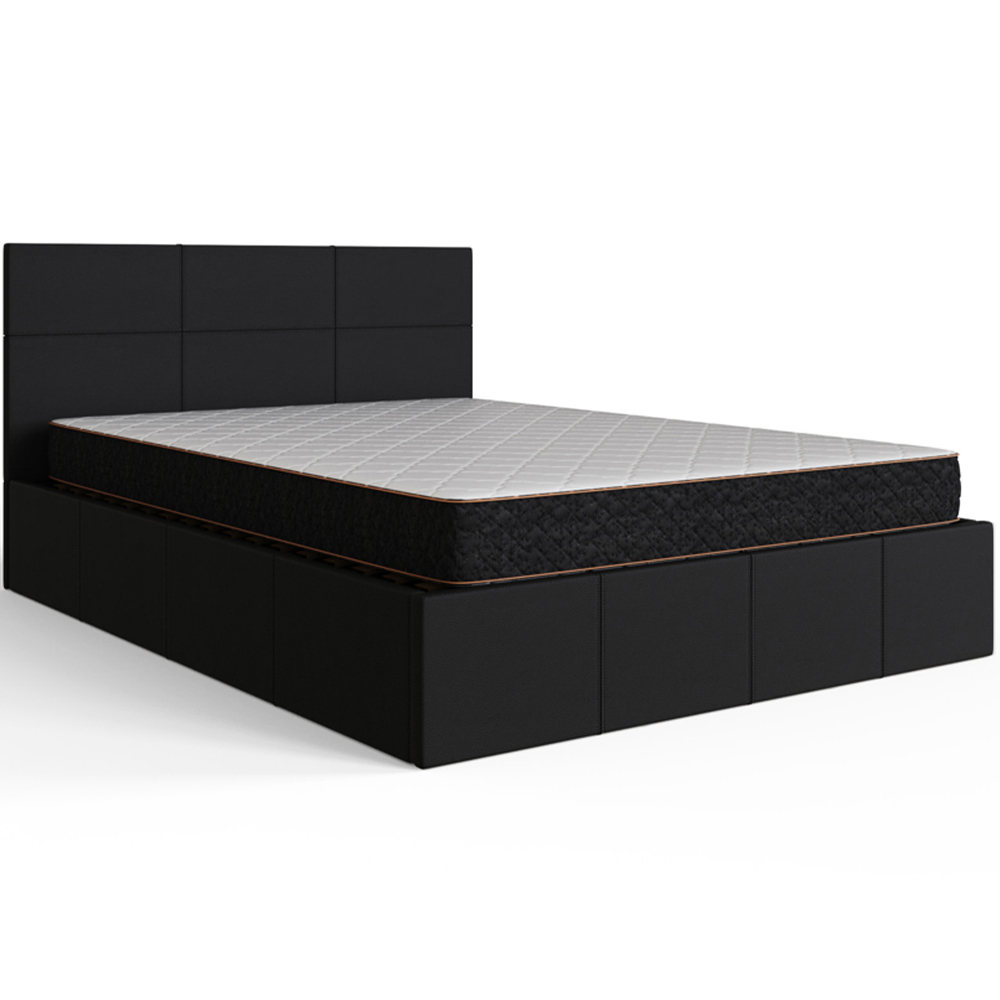 GFW Small Double Black End Lift Ottoman Bed Image 4