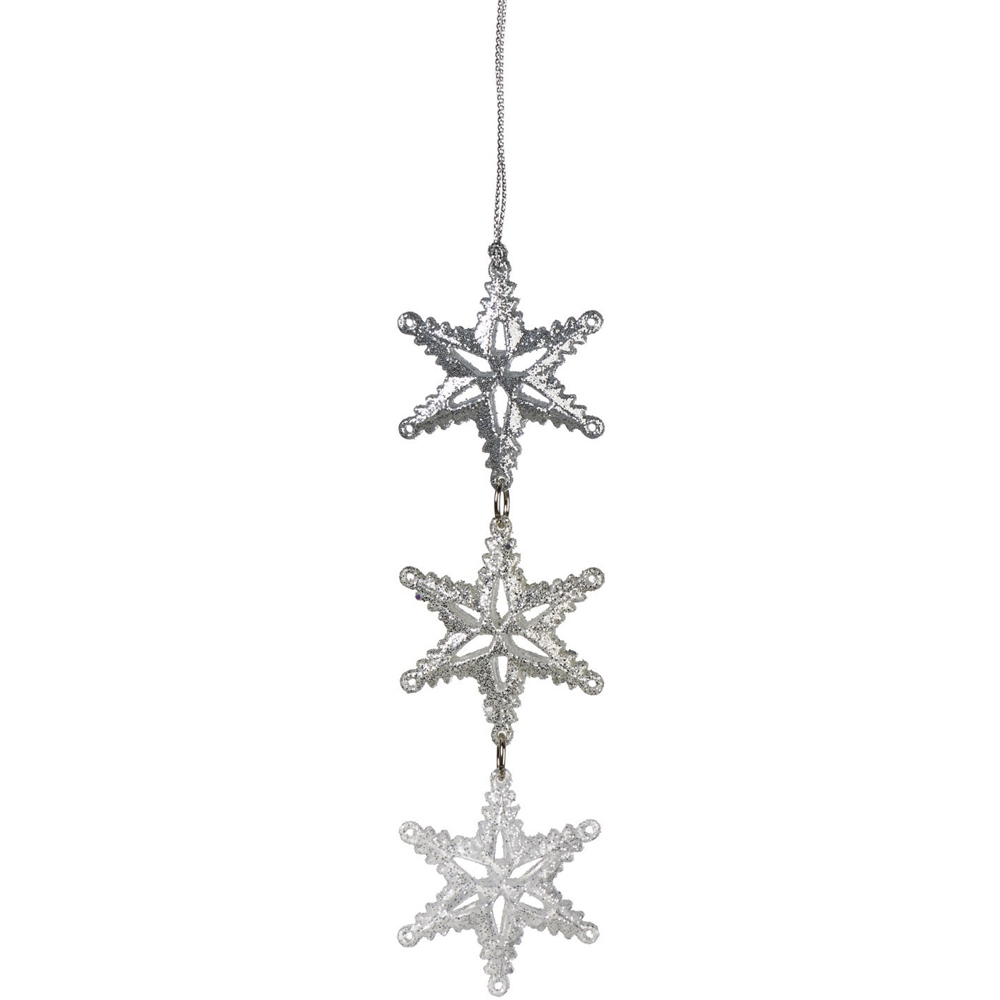 Single Sugar Wonderland Triple Star Ornament in Assorted styles Image 3