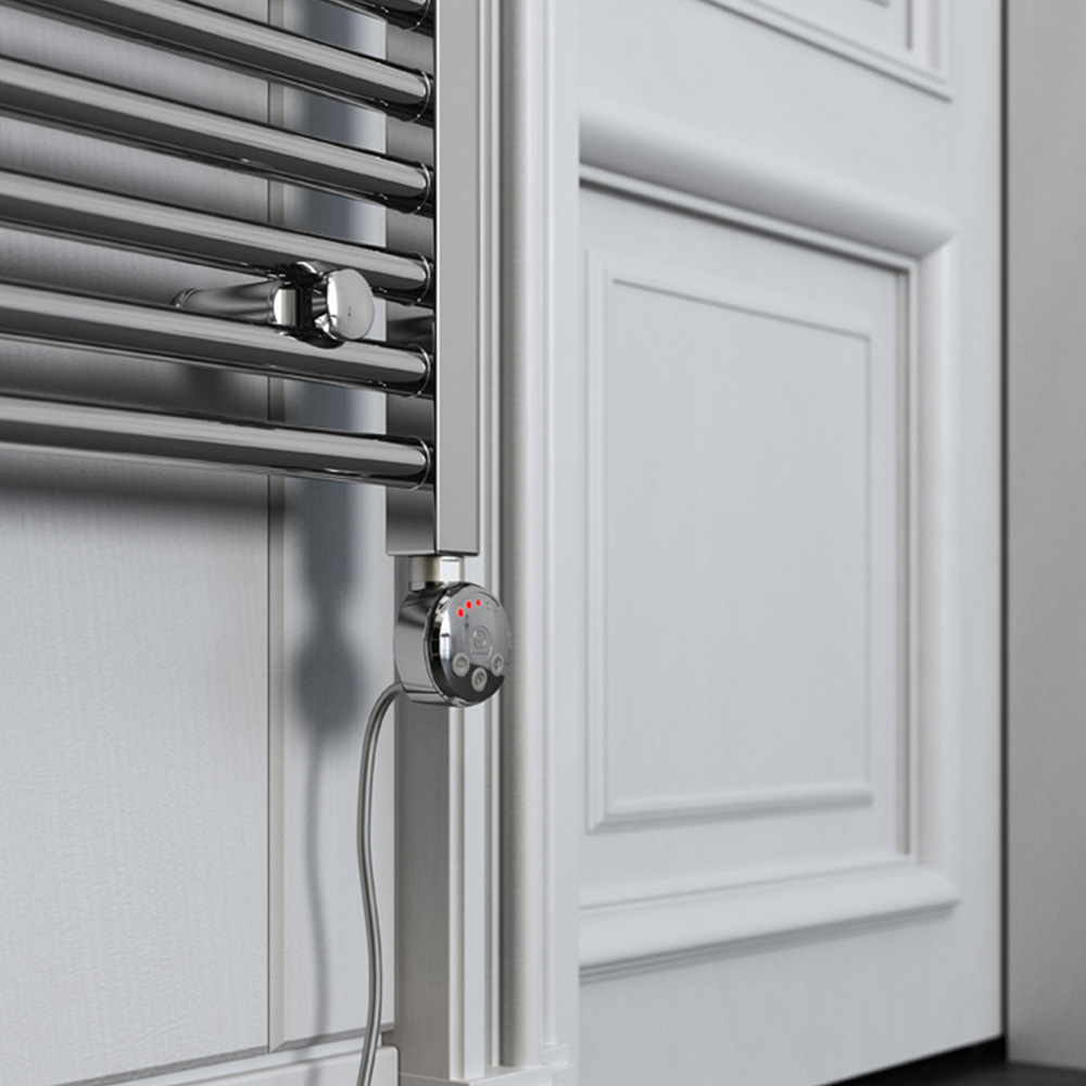 Terma Leo E 2046BTU Chrome Electric Variable Temperature Towel Rail 1800 x 600mm Image 5