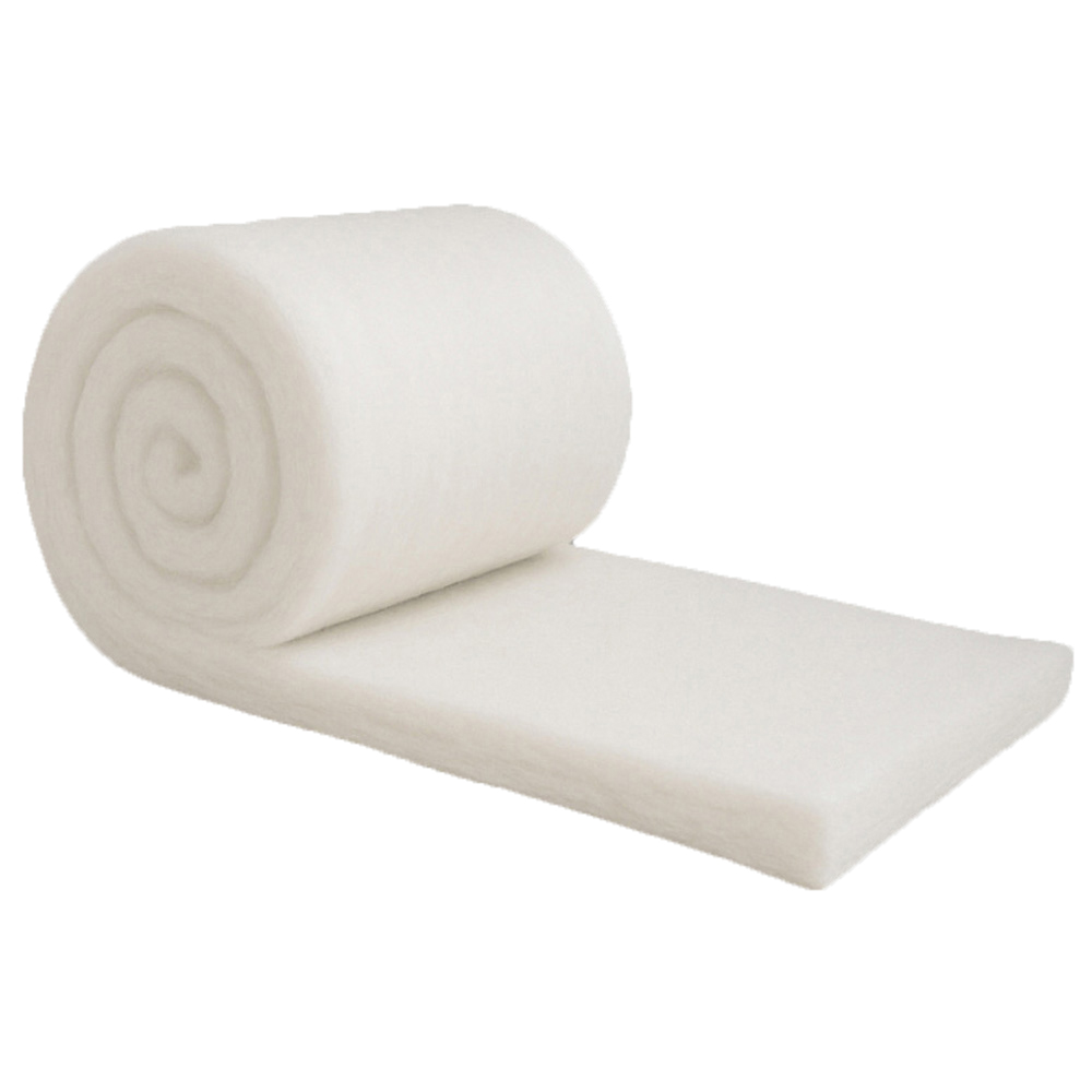 MHG Textiles White Non-Itch Polyester Thermal Lining Campervan Insulation Roll 5m x 570 x 50mm Image 1