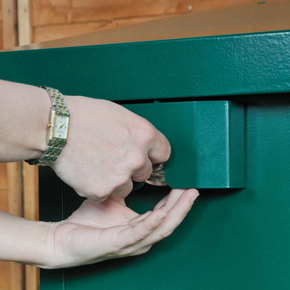 Asgard Access 7 x 4ft Double Door Grey Bike Storage Shed Image 8