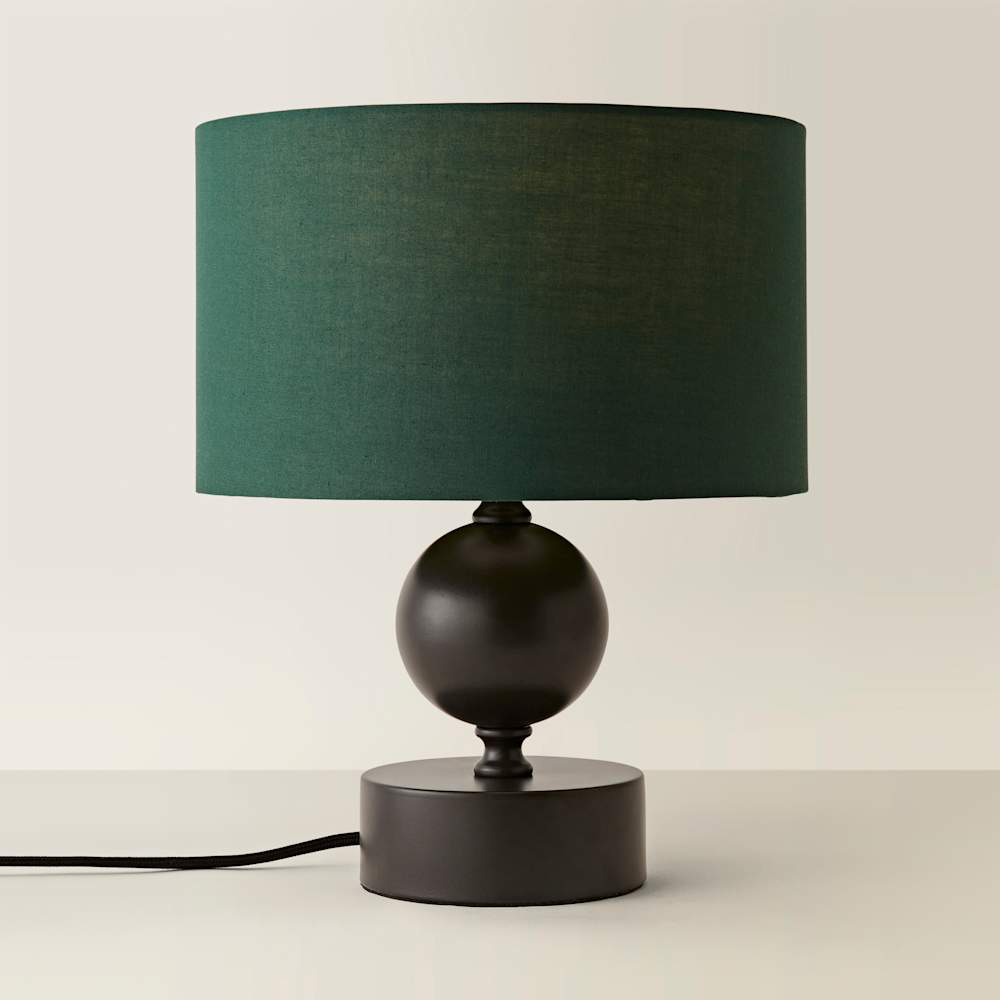ValueLights Anthony Green Drum Shade Candlestick LED Table Lamp with Bulb Image 4