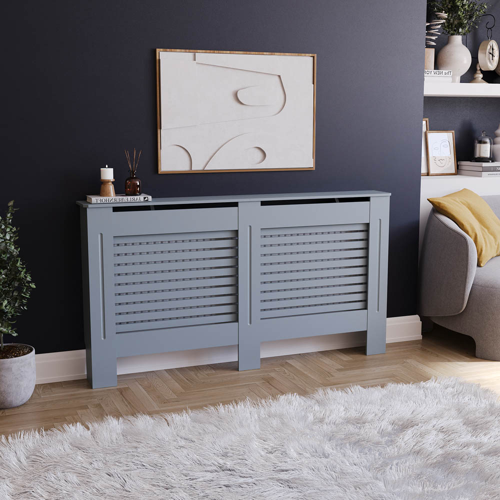 Vida Designs Milton Grey Radiator Cover Large Image 2