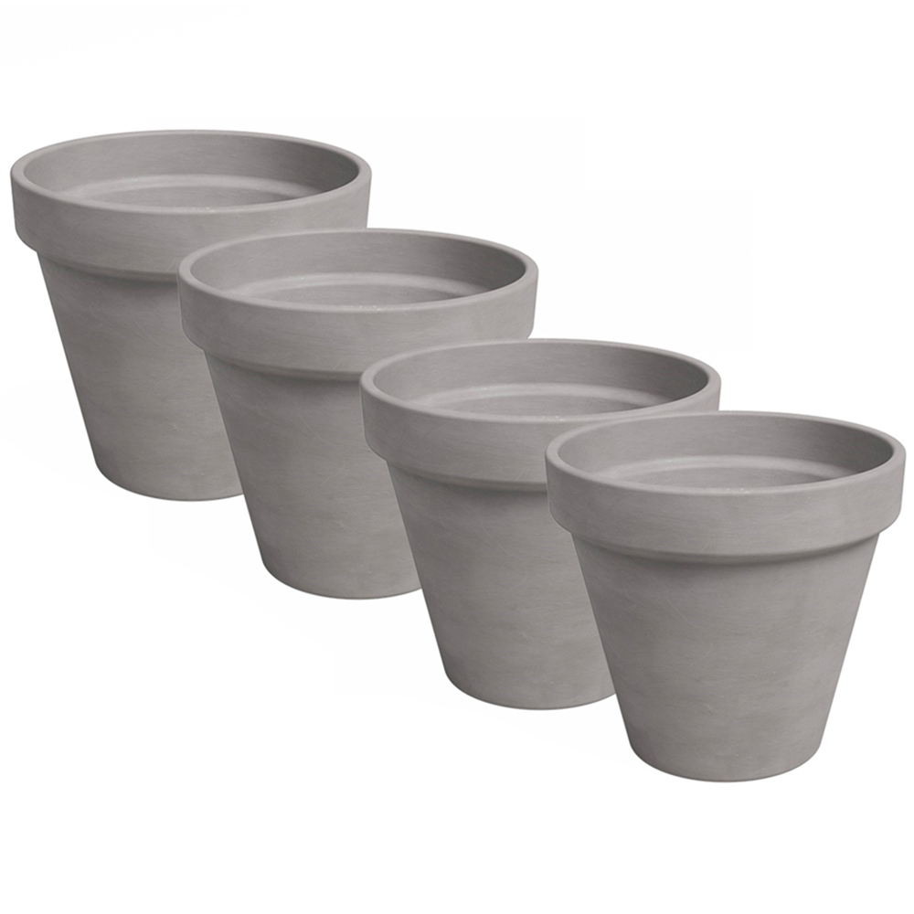 APTA Verona Volcano Grey Plant Pot 13cm Pack Image