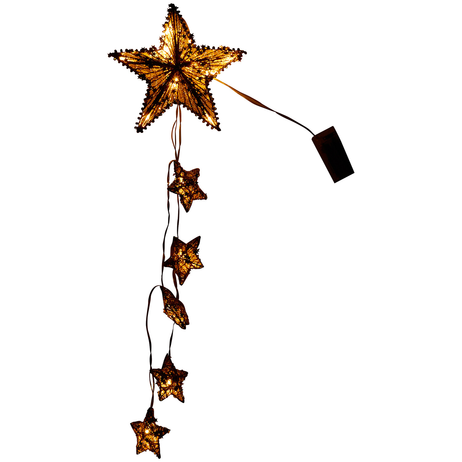 Hanging LED Falling Stars Light - Silver Image 3