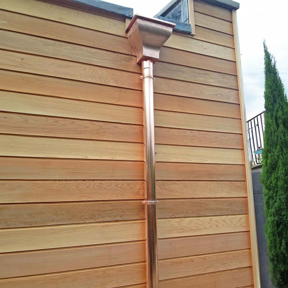 Metal Gutta Copper Downpipe Image 2