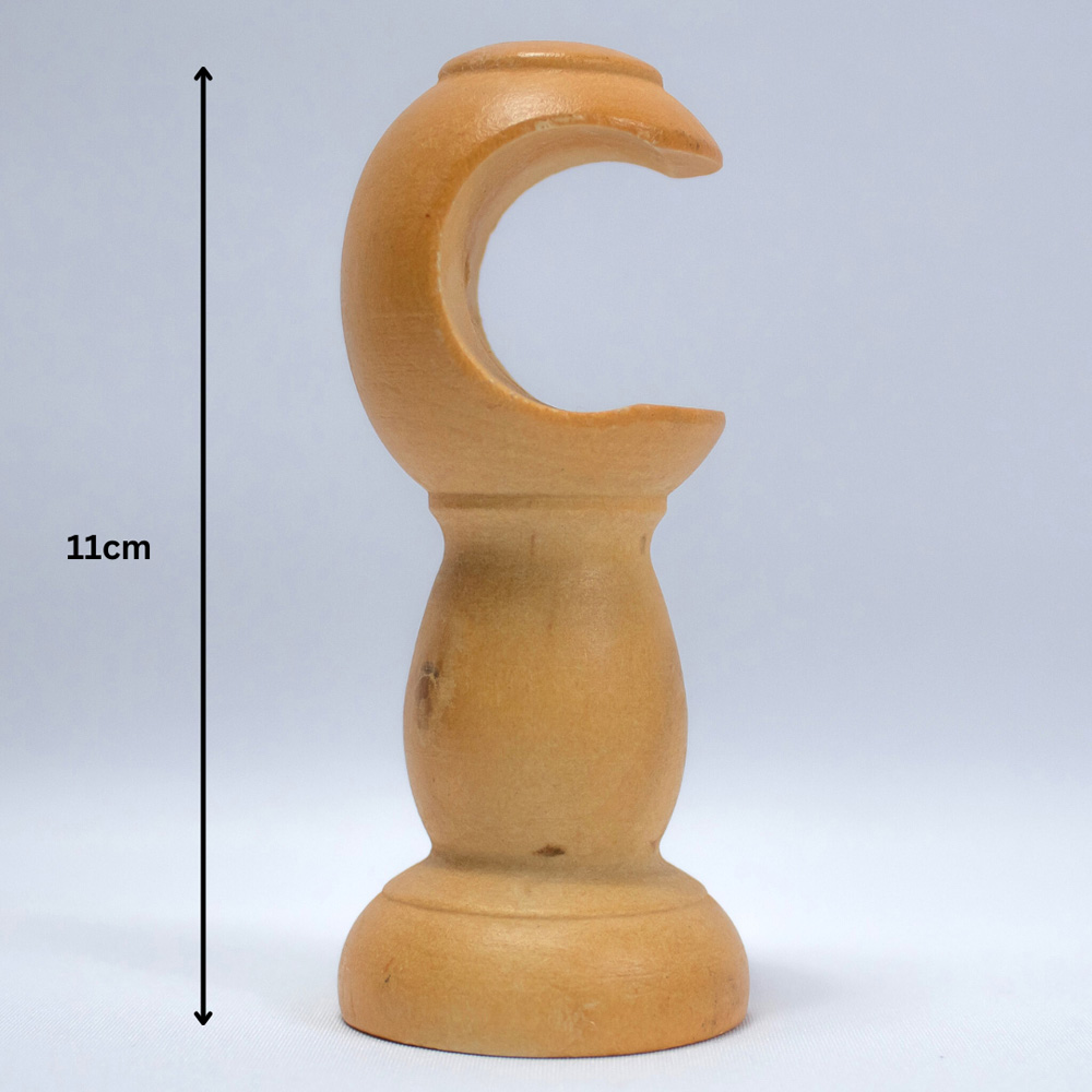 Caecus FX 120cm Wooden White Eyelet Curtain Pole Image 4