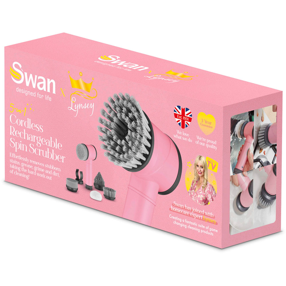 Swan Lynsey SWFC1003QOCN 5-in-1 Cordless Spin Scrubber Image 3