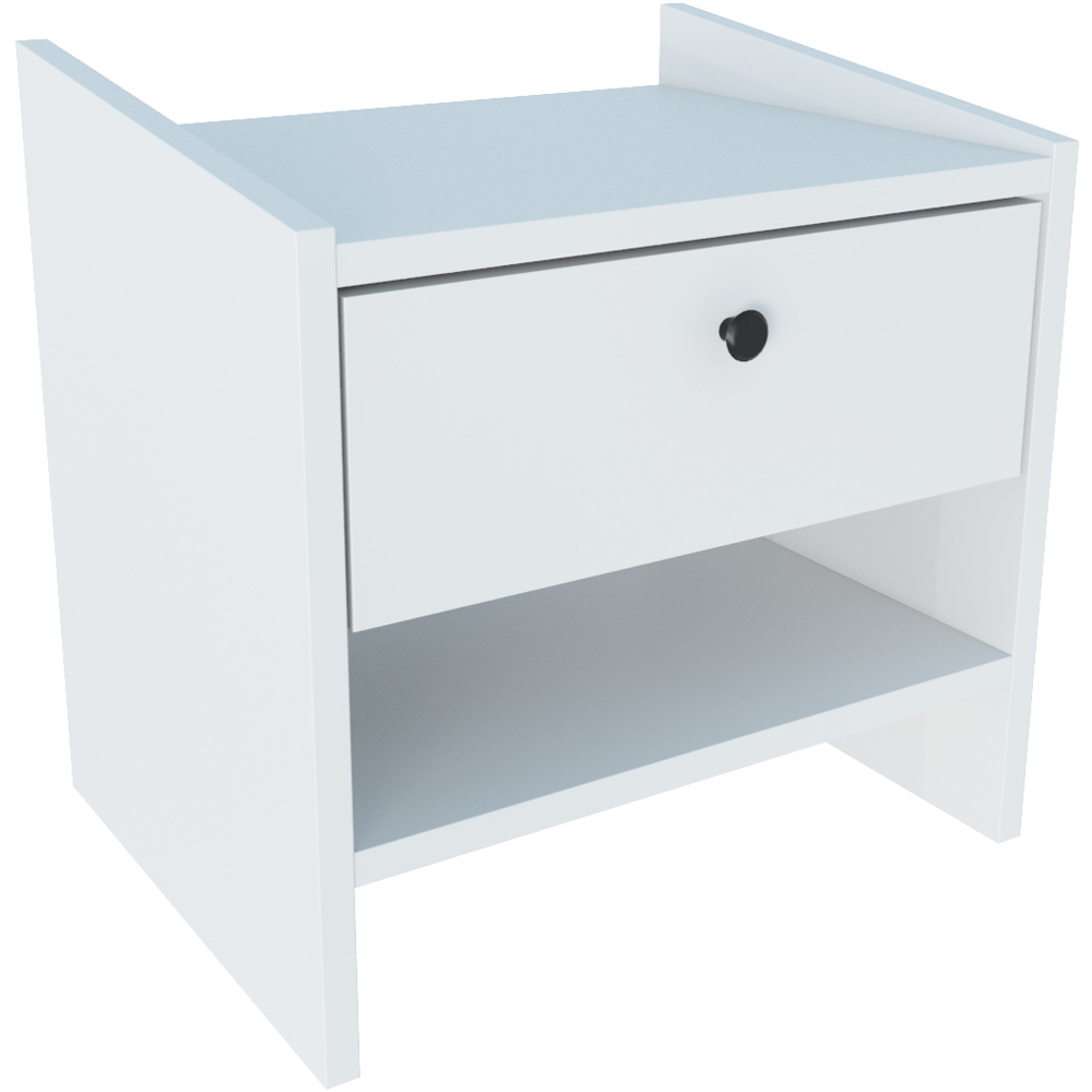 Decorotika Berlin Single Drawer Single Shelf Hazeran Bedside Table Image 3