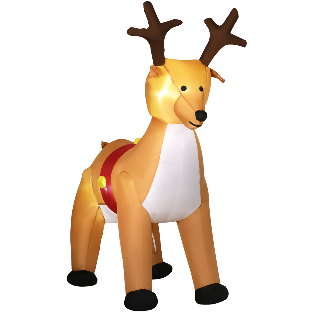 Everglow Yellow Inflatable Christmas Reindeer 6ft Image 2