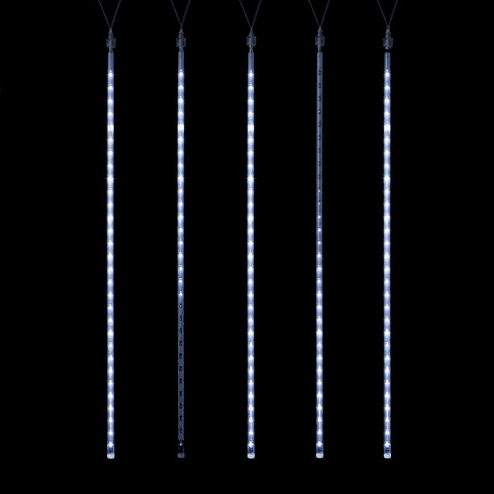 Premier 450 Cool White LED Snowing Shower Icicle Light 10.5m 15 Pack Image 8