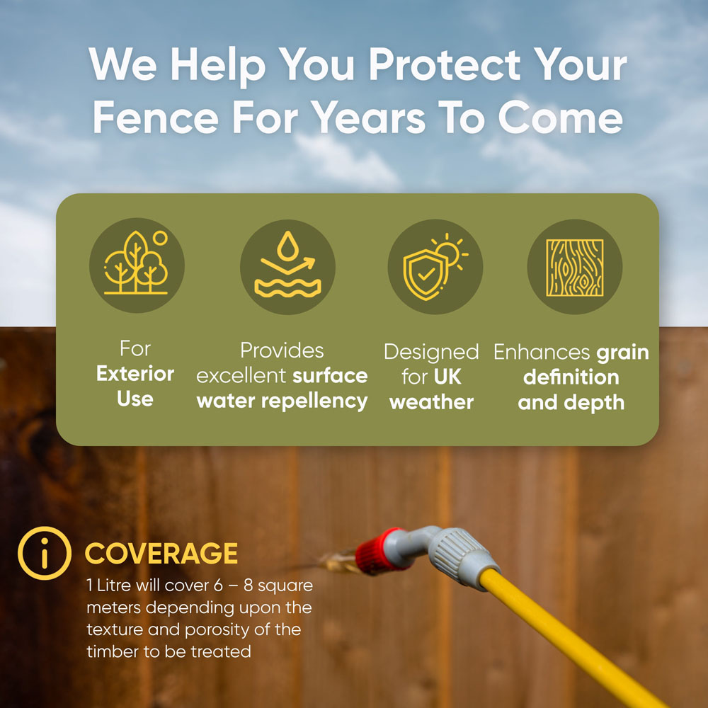 Postsaver Creostain Light Brown Oil Based Fence & Shed Stain (Creosote/Creocote Alternative) 20L Image 3
