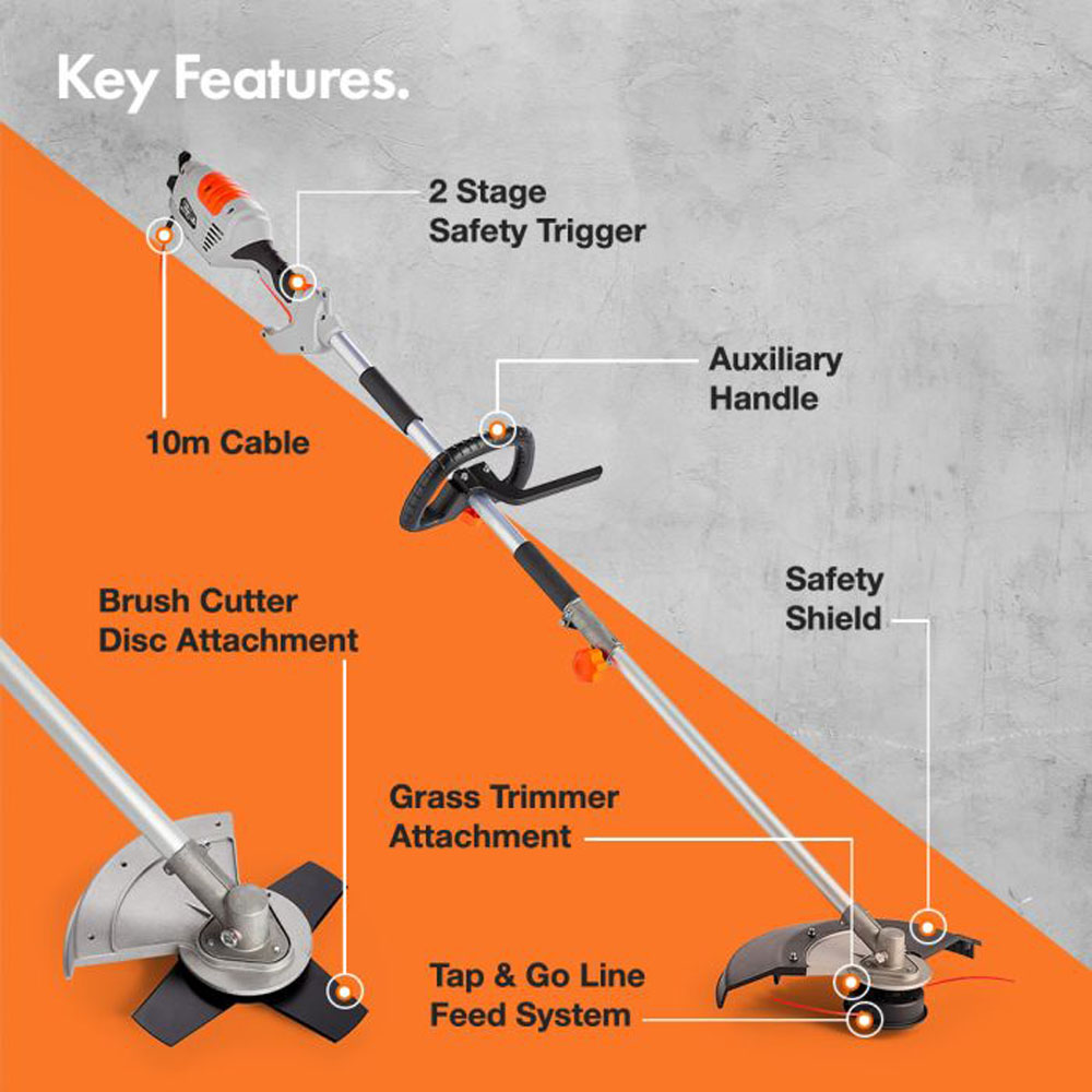VonHaus 19386RG Grass Trimmer and Brush Cutter Image 5