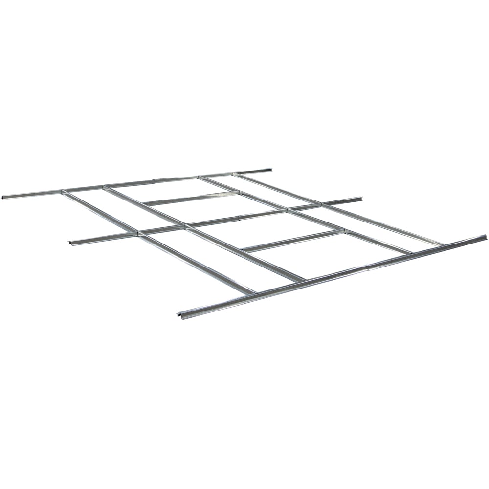 Rowlinson Trentvale Metal Apex Shed Dark Grey with Foundation Kit 10 x 12ft Image 3