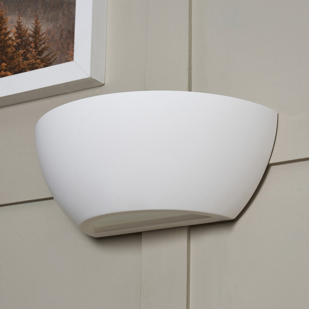 Inlight Prynce Paintable Plaster Up and Down Wall Light Image 6