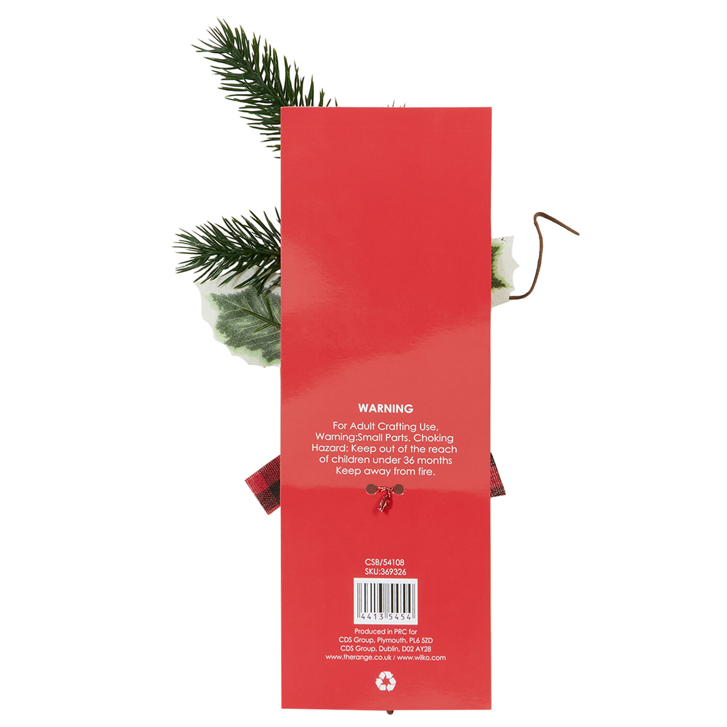 Candy Cane Mini Pick - Red Image 2