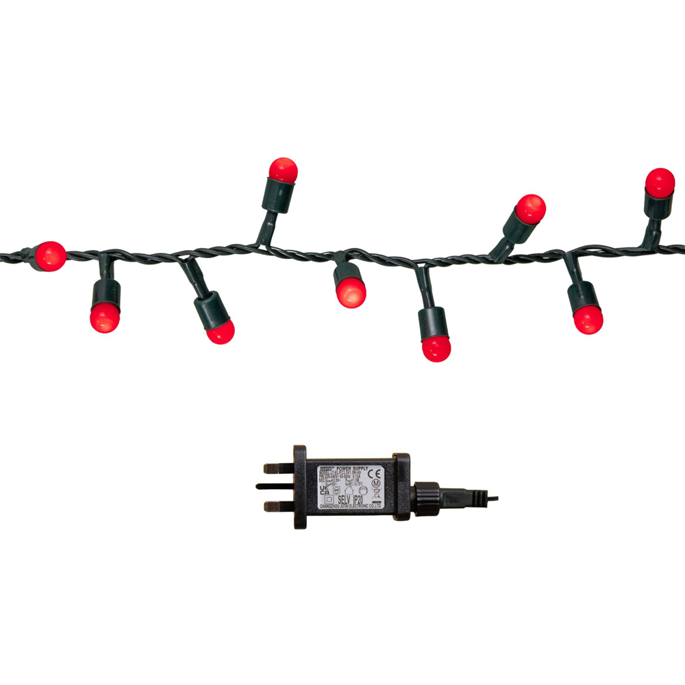 Samuel Alexander 1000 Red LED Berry Multi-Function Green String Light Image 2