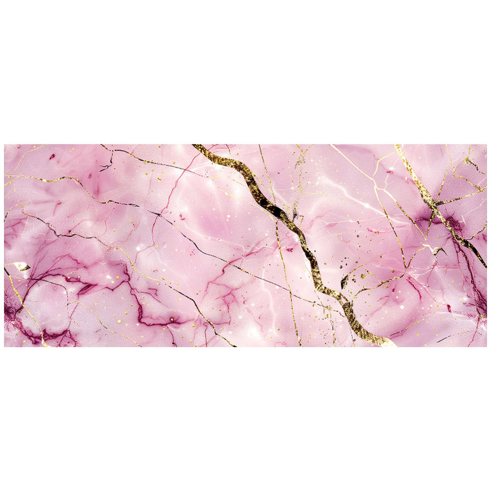 Warren Reed Designer Polished Rose Marble Effect Bathroom Splashback 25 x 60cm Image 2