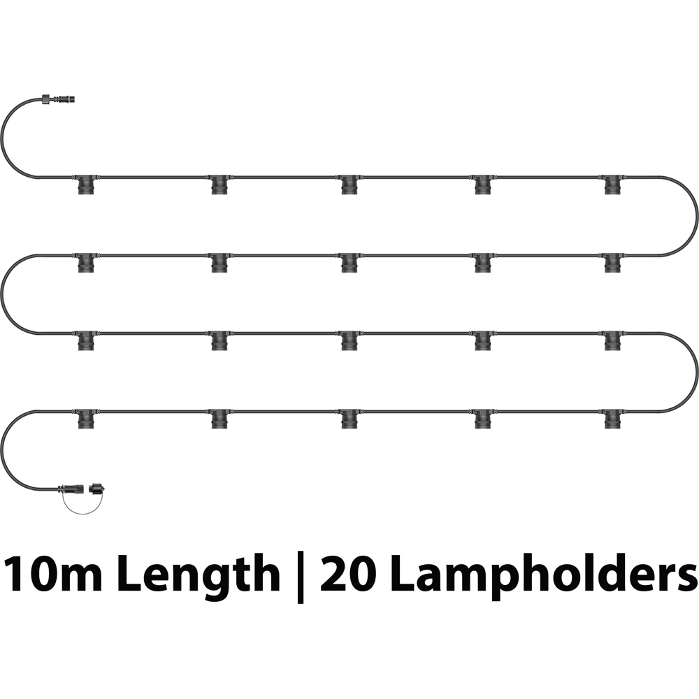 Eagle Connect Festoon E27 ES Screw 20 Lamp Holder 10m Image 3