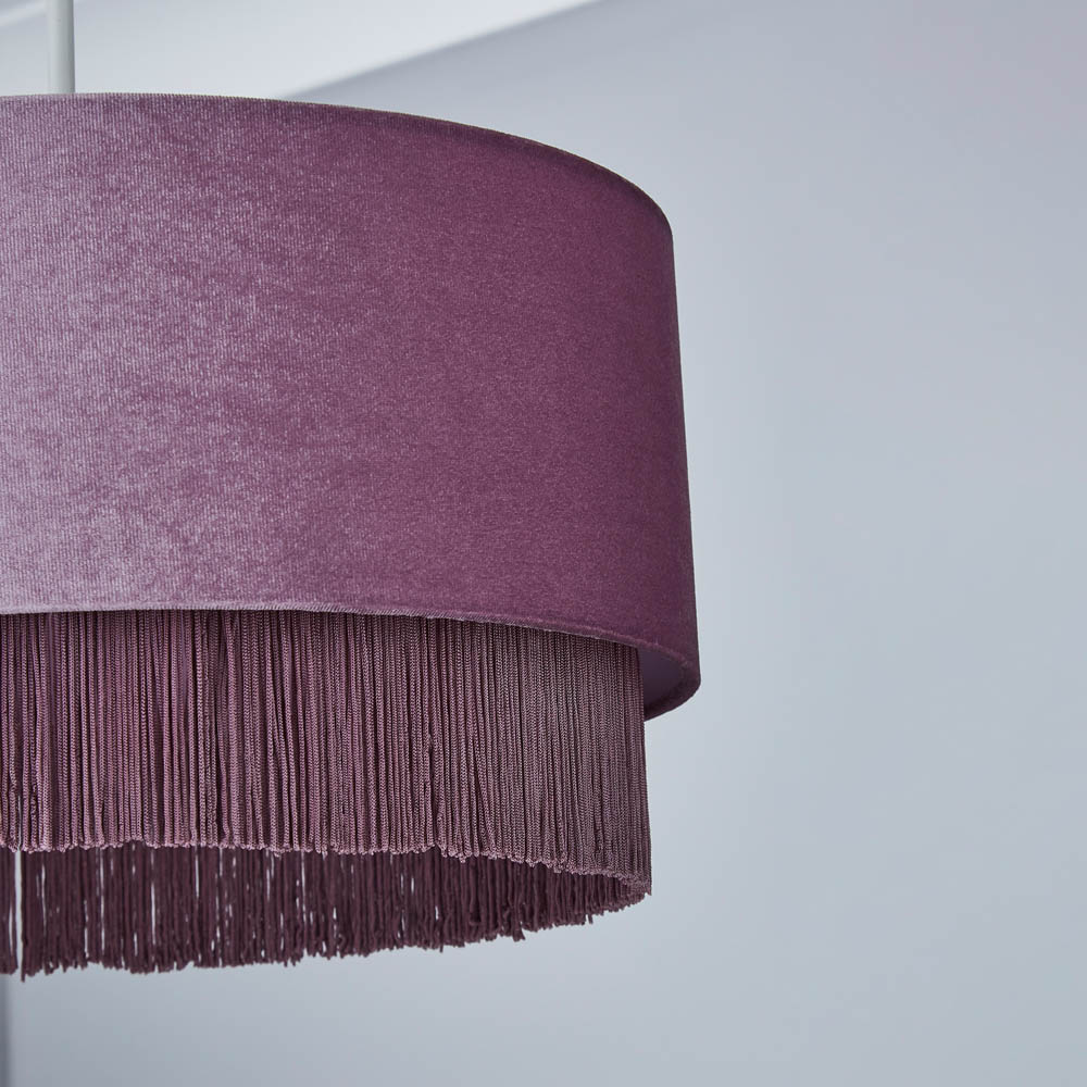 Inlight Lacy Lilac Fringed Easyfit Shade Image 5
