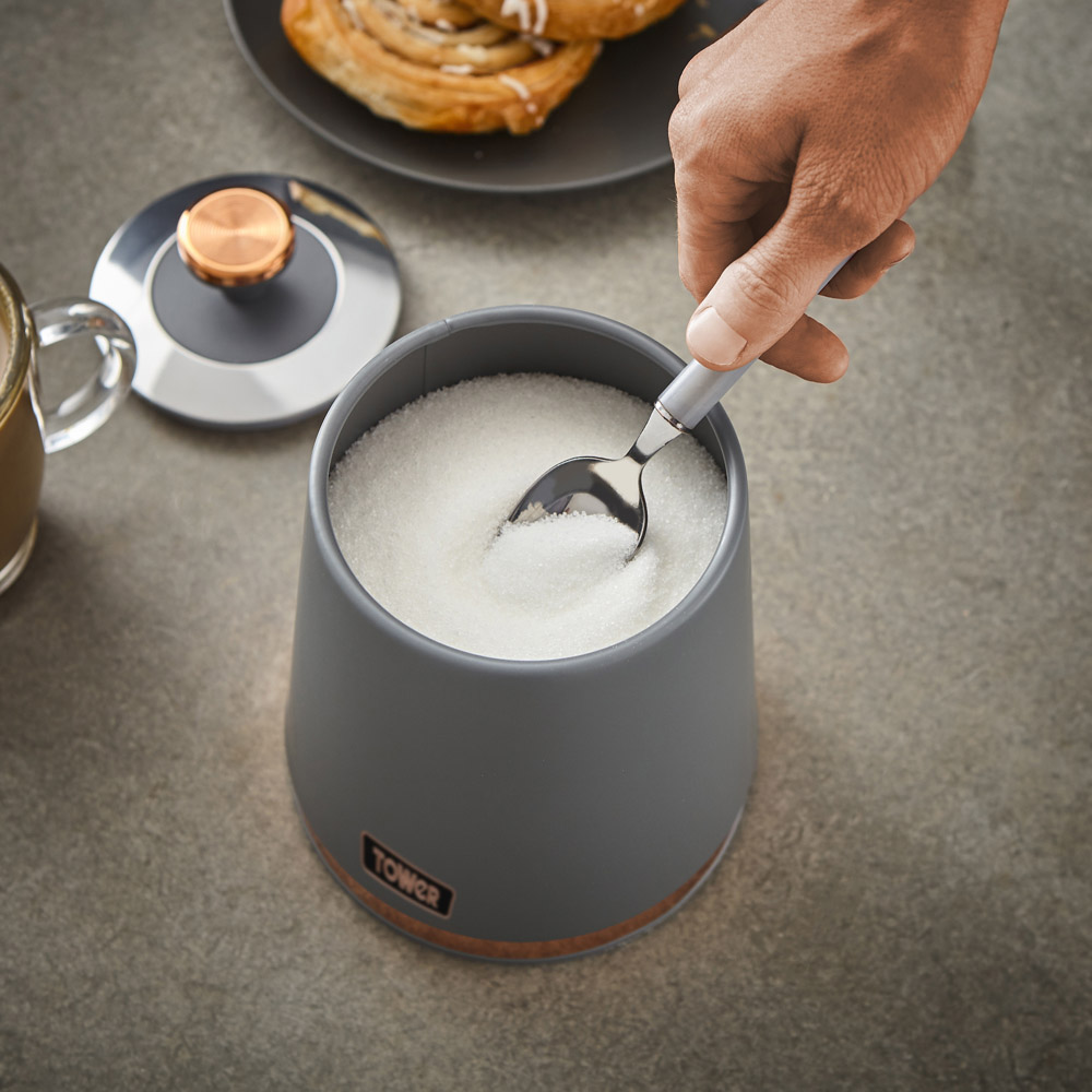 Tower 3 Piece Cavaletto Grey Canister Set Image 4