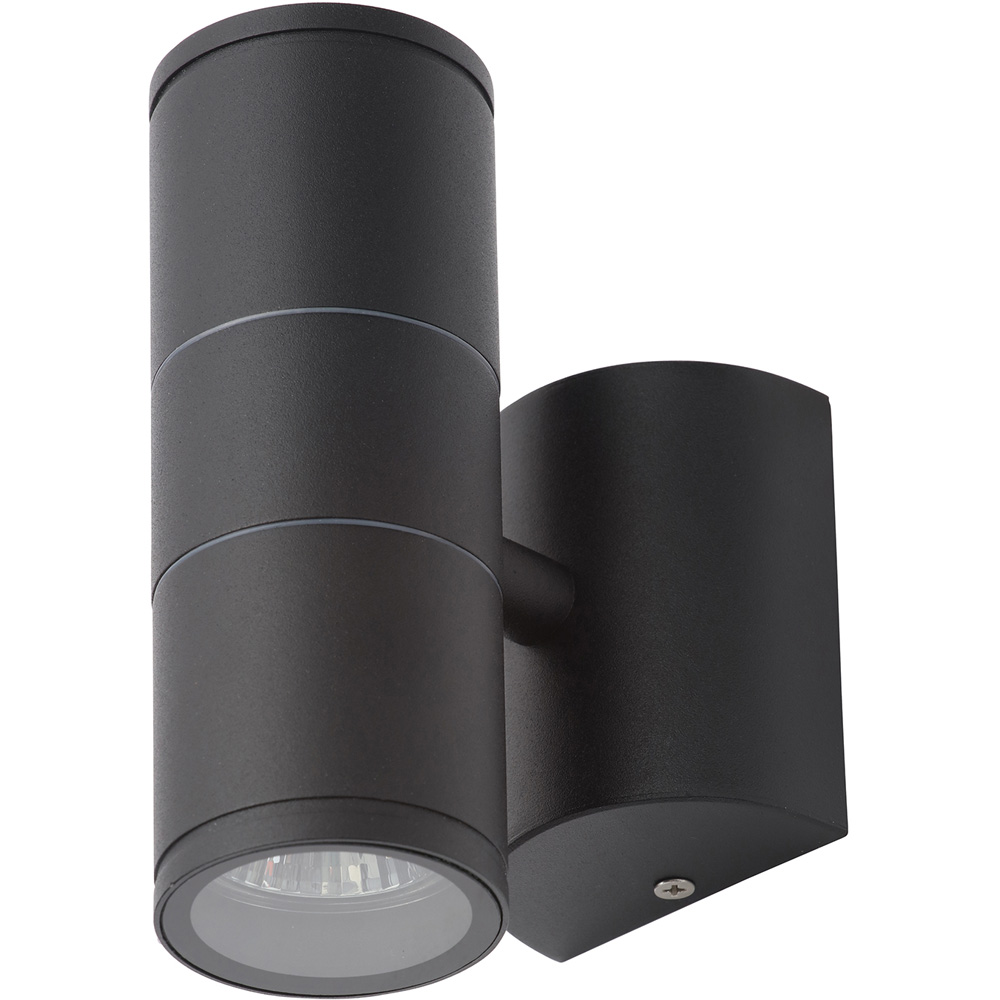 Coast Anka Black 2 Light IP44 Up and Down Wall Light Image 1