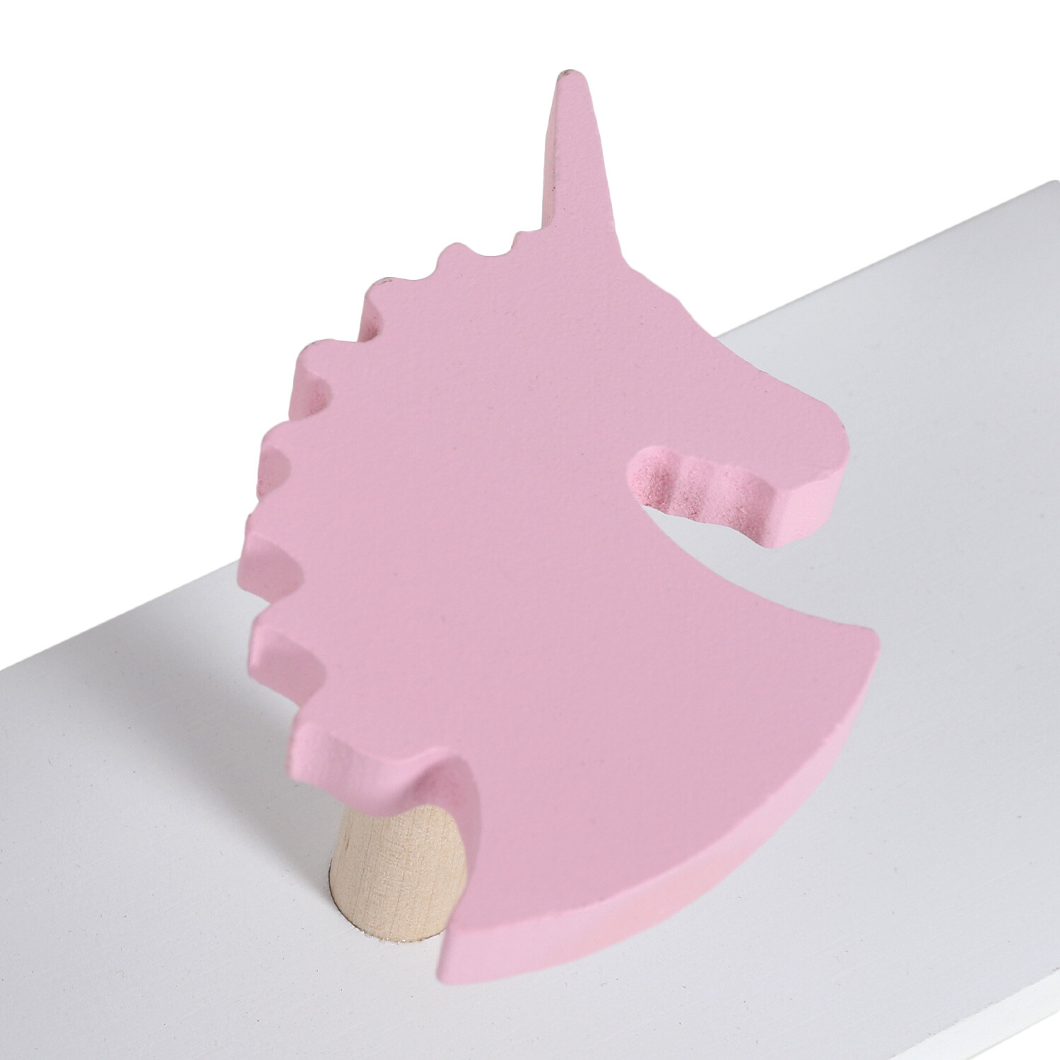 Unicorn 4 Hook Rail - Pink Image 3