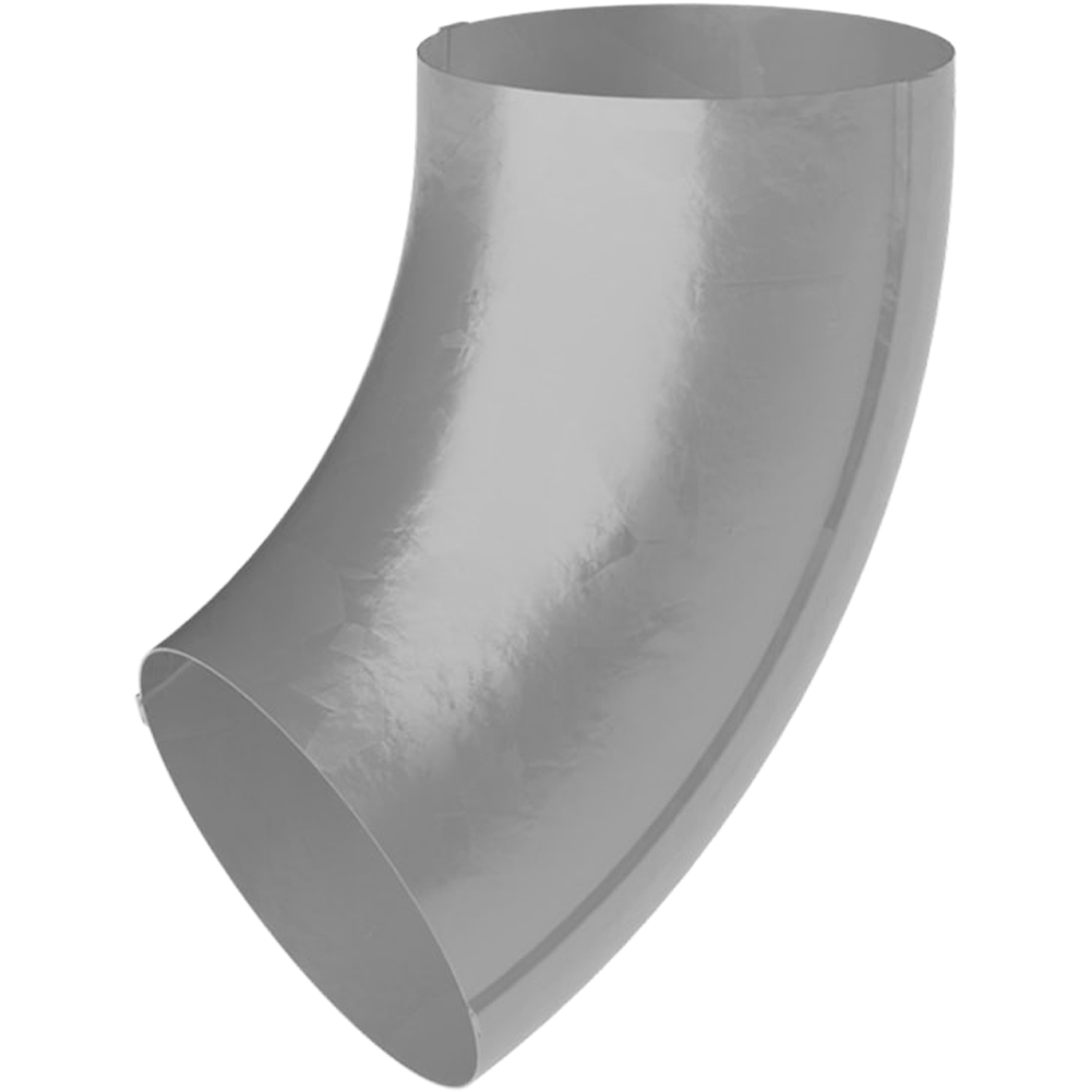 Galeco Steel Round Offset Downpipe Kit Galvanised 87mm Image 5