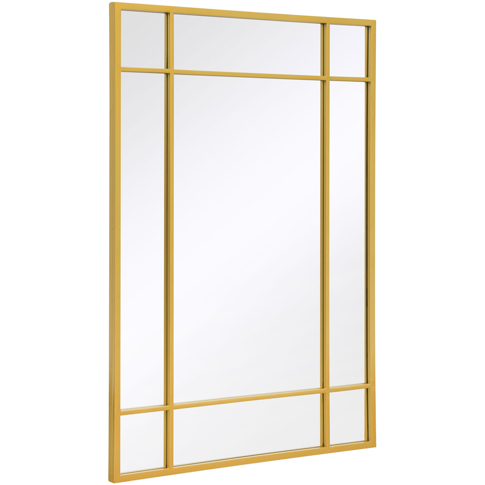 MirrorOutlet The Genestra Gold Modern Contemporary Garden Wall Mirror 100 x 70cm Image 3