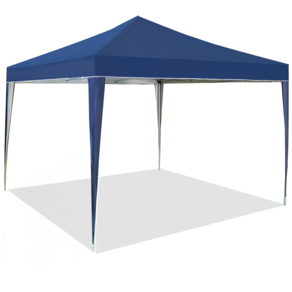 Home Source 3 x 3m Blue Easy Up Garden Outdoor Gazebo with Bag Image 2