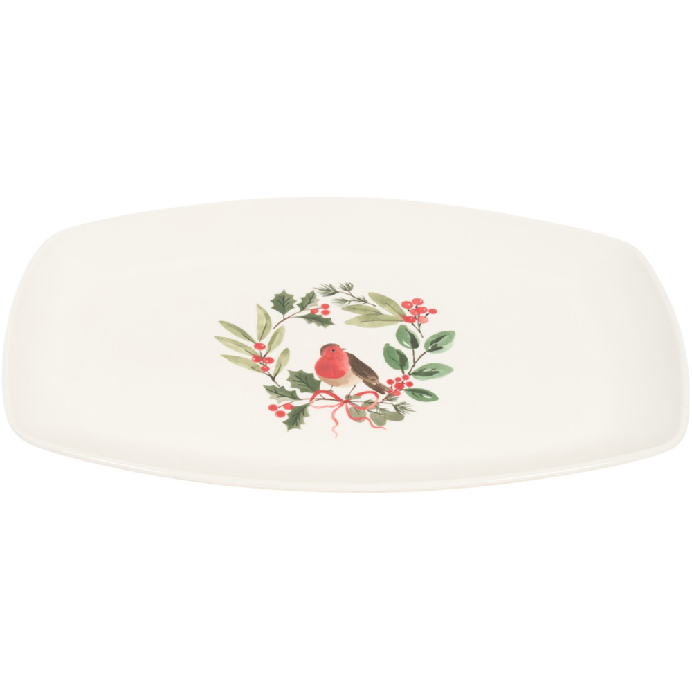 Festive Robin Large Serving Platter Image 3