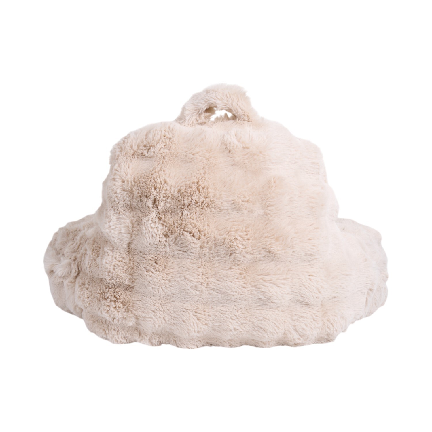 Bubble Faux Fur Cuddle Chair Champagne Image 4