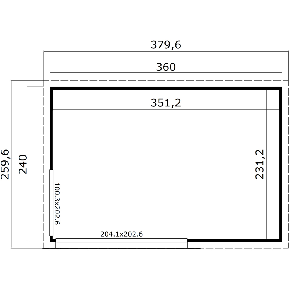 Norland Charnwood 2 12.5 x 8.5ft Garden Cabin Image 4